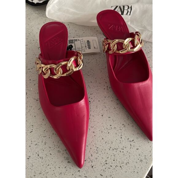 ZARA Pointed Toe Mules NWT - Picture 5 of 16